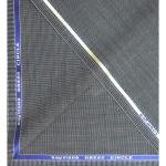 Raymond Merino Wool blended Grey colour with Self checkered design Unstitched Suit Fabric - 3 meters / VV2165
