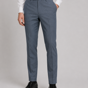 Raymond Merino Wool blended Blue colour with Self checkered design Unstitched Trouser Fabric - 1.25 meters / VV2168