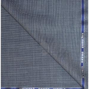 Raymond Merino Wool blended Blue colour with Self checkered design Unstitched Trouser Fabric - 1.25 meters / VV2168