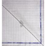 Raymond 100% Premium (Giza) Cotton Checkered Grey (Taupe) colour Unstitched Shirt Fabric - 1.60 mts / VV2215