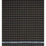 Raymond 100% Premium (Giza) Cotton Checkered Brown (Bronze) colour Unstitched Shirt Fabric - 1.60 mts / VV2228