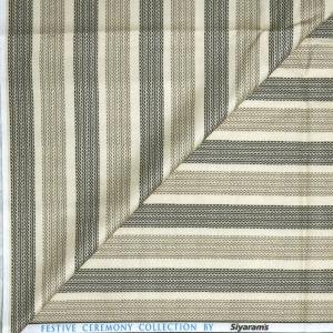 Siyaram's Festive Ceremony Collection Vertical Striped Pattern with "HEMP" blended Beige colour Unstitched Shirt Fabric - 1.6 Mts / VV2259