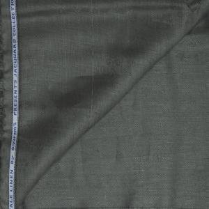 Siyaram's "Revista Collection" 100% Pure Royal Linen 60 Lea Jacquard Sage (Grey) Colour Unstitched Shirt Fabric - 1.60 Mts / VV2301