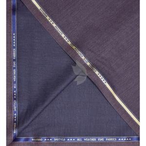 Raymond 35% Vicose blended Limed Spruce Blue (Blue) colour fine fabric with All Weather Variant and Dotted Jacquard Weave unstitched Suit Fabric - 3 Mts / VV2324