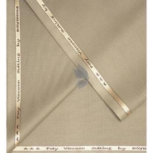 Raymond 35% Viscose blended Beige colour Solid Pattern Unstitched Suit Fabric of 3.5 Mts / VV2340