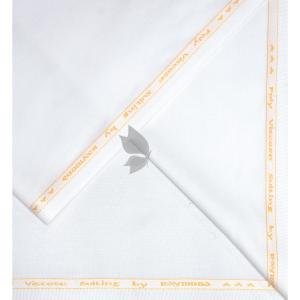 Raymond 35% Viscose blended White colour Solid Pattern Unstitched Suit Fabric of 3.5 Mts / VV2348