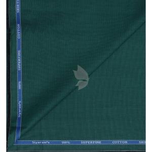 Siyaram's 100% Superfine Cotton Jade (Green) colour with Solid Pattern Unstitched Shirt Fabric of 1.6 Mts / VV2357D