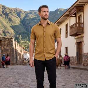 Siyaram's 100% Superfine Cotton Bronze (Brown) colour with Solid Pattern Unstitched Shirt Fabric of 1.6 Mts / VV2357Q