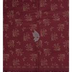 Siyaram's 100% Superfine Cotton Maroon colour with Printed Pattern Unstitched Shirt Fabric of 1.6 Mts / VV2360D