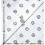 Siyaram's Bamboo Blended with Anti Bacterial benefits Printed pattern White Colour Unstitched Shirt Fabric of 1.6 Mts / VV2371H
