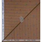 Raymond 100% Egyptian Giza Cotton (Premium Cotton) Brown (Bronze) Printed Pattern Unstitched Shirt Fabric of 1.60 meters / VV2388AT