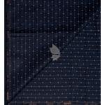 Raymond 100% Egyptian Giza Cotton (Premium Cotton) Dark Blue Printed Pattern Unstitched Shirt Fabric of 1.60 meters / VV2388I