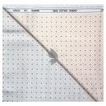 Raymond 100% Egyptian Giza Cotton (Premium Cotton) White Printed Pattern Unstitched Shirt Fabric of 1.60 meters / VV2388X