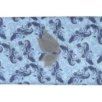 Raymond 100% Pure Linen Blue color Printed Unstitched Shirt Fabric of 1.6 meters / VV2389F