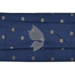 Raymond 100% Pure Linen Navy Blue color Printed Unstitched Shirt Fabric of 1.6 meters / VV2389Q