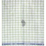 Raymond 100% Pure Linen White color Checkered Unstitched Shirt Fabric of 1.6 meters / VV2389V