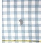 J.Hampstead Moretti Premium Egyptian Collection with 100% Giza Cotton White Checkered Pattern Unstitched Shirt Fabric of 1.6 mts - Made In Italy / VV2391A
