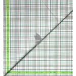 J.Hampstead Moretti Premium Egyptian Collection with 100% Giza Cotton Green (Celadon) Checkered Pattern Unstitched Shirt Fabric of 1.6 mts - Made In Italy / VV2391B