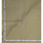 J.Hampstead Moretti 100% Pure Linen Fabric with Green (Khaki) Colour Plain Pattern Unstitched Shirt Fabric of 1.6 mts / VV2403