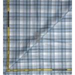 J.Hampstead Moretti Premium Egyptian Collection with 100% Giza Cotton Multicolour Checkered Pattern Unstitched Shirt Fabric of 1.6 mts - Made In Italy / VV2426