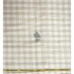 J.Hampstead Moretti Premium Egyptian Collection with 100% Giza Cotton Beige Colour Checkered Pattern Unstitched Shirt Fabric of 1.6 mts - Made In Italy / VV2428