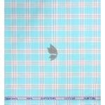 Siyaram's 100% Superfine Cotton Light Blue (Aqua Marine) colour with Checkered Pattern Unstitched Shirt Fabric of 1.6 Mts / VV2465