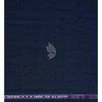 Raymond Australian Merino Wool blended Checkered pattern and Fabric for all  Seasons Wear Navy Blue Colour Unstitched Trouser Fabric of 1.25 Mts / VV2471
