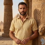 Siyaram's "Revista Collection" 100% Pure Royal Linen 60 Lea Jacquard Gold (Amber) colour Unstitched Shirt Fabric of 1.60 mts / VV2495