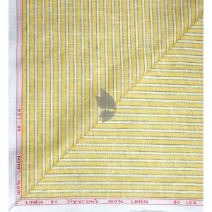 Siyaram's 100% Pure Linen 60 Lea Striped Multicolour Unstitched Shirt Fabric of 1.60 mts / VV2501