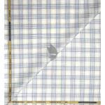 J.Hampstead Moretti Premium Collection with 100% Giza Cotton Multicolour Checkered Pattern Unstitched Shirt Fabric of 1.6 mts - Made In Italy / VV2541