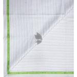 J.Hampstead Moretti Premium Egyptian Collection with 100% Giza Cotton Grey Colour Striped Pattern Unstitched Shirt Fabric of 1.6 mts - Made In Italy / VV2554