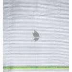 J.Hampstead Moretti Premium Egyptian Collection with 100% Giza Cotton Grey Colour Striped Pattern Unstitched Shirt Fabric of 1.6 mts - Made In Italy / VV2554