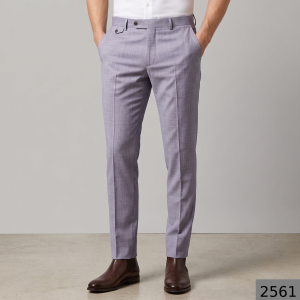 Raymond Super 100's Australian Merino Wool Fine Fabric with Solid Pattern and Purple (Mauve) colour Unstitched Trouser Fabric of 1.3 Meters / VV2561