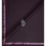Raymond Super 90's Australian Merino Wool with Checkered Pattern Maroon (Snuff) colour Unstitched Trouser Fabric of 1.3 Meters / VV2568