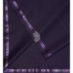 Raymond Australian Merino Wool Blended with All weather Jacquard pattern Dark Blue (Egg Plant) Unstitched Suit Fabric of 3.5 meters / VV2588