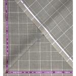 Raymond Australian Merino wool blend with Smart Stretch and made from Fine Merino Wool Checkered Pattern Beige colour Unstitched Suit Fabric of 3.20 meters / VV2596