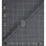 Raymond 45% Australian merino wool blended with Special Finish Checkered Pattern Grey colour Unstitched Trouser Fabric of 1.25 meters / VV2604