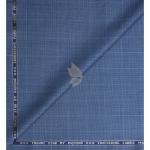 Raymond 45% Australian merino wool blended with Special Finish Checkered Pattern Blue colour Unstitched Trouser Fabric of 1.25 meters / VV2606