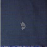Raymond Luxurious fabric with Super 130's wool count & 70% wool Blue colour Checkered Unstitched Suit fabric of 3.5 mts / VV2662