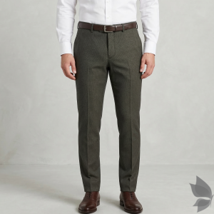 Raymond "Upmaze" collection, soft Australian merino wool blend Brown Jacquard unstitched trouser fabric of 1.3 Mts / VV2707