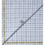 J.Hampstead Moretti Premium Egyptian Collection with 100% Giza Cotton Light Blue (Mauve) Checkered Pattern Unstitched Shirt Fabric of 1.6 mts - Made In Italy / VV2768