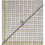 J.Hampstead Moretti Premium Egyptian Collection with 100% Giza Cotton Multicolor Checkered Pattern Unstitched Shirt Fabric of 1.6 mts - Made In Italy / VV2771