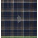 J.Hampstead Moretti Premium Egyptian Collection with 100% Giza Cotton Dark Blue colour Checkered Pattern Unstitched Shirt Fabric of 1.6 mts / VV2805