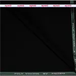 RAYMOND POLY VISCOSE BLACK SOLID UNSTICHED SUIT FABRIC - 3.5 METRES - 4321 / VV3362