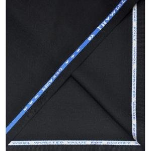J.Hampstead BLACK COLOURED WOOL BLENDED MATTY UNSTITCHED TROUSER FABRIC - 1.25 METRES - VV4109