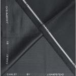 J.HAMPSTEAD BLACK COLOURED TERRON RAYON UNSTITCHED TROUSER FABRIC - 1.25 METRES / VV4111