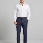 Raymond Poly Blended Navy Blue Trouser Unstistched Fabric-1.25 Metres - 4321 / VV4519