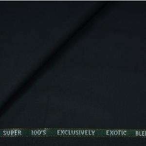 J.HAMPSTEAD 100'S OLIVE GREEN COLOUR PLAIN UNSTITCHED TROUSER FABRIC -1.30 METRES / VV5184