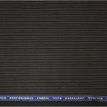 RAYMOND TECHNO STRETCH BROWN STRIPED POLY BLENDED UNSTITCHED TROUSER FABRIC OF 1.25 MTS / VV5297