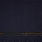 J.Hampstead Viscose Rayon Navy Blue Solid Trouser Fabric of 1.25 Mts / VV6035